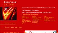 Conferencia IDC sobre Seguridad TIC 2006